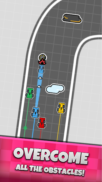 GPixel - Turn Based Racing - экран гонки 1
