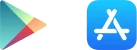 Иконки для магазинов Google Play и App Store